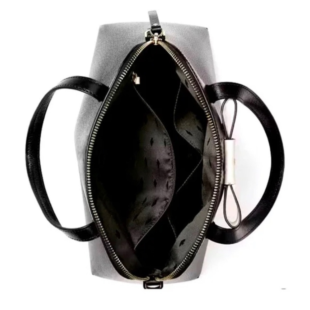Brand new Kate Spade black bowler bag with white bow. - Picture 3 of 4